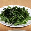 クックY462XD☆'s cooksnap of when they made 水菜の胡麻和え海苔っとサラダ.