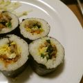 rakuen's cooksnap of when they made キンパ（韓国風のり巻き）節分にも♪.