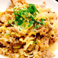 menichi's cooksnap of when they made 大根と豚肉の卵とじ.