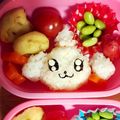 クックX3UAML☆'s cooksnap of when they made キャラ弁☆プリキュア☆ペコリンのお弁当.