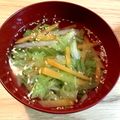 39ハッピーデイズ's cooksnap of when they made 栄養満点！白菜と人参の中華スープ♪.