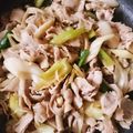 ♡αкιяα♡'s cooksnap of when they made 豚ばらと白ネギの甘辛炒め.