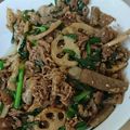 拓斗ここな's cooksnap of when they made シャキ旨！【豚肉とレンコンの甘辛炒め】.