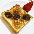o^o^oayuayu's cooksnap of when they made マーマレードとチョコソースのトースト.