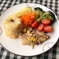 まゆこ．Ｍ's cooksnap of when they made 超簡単！にんじんとツナのピラフ☆.