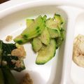 ゆうちゃんクック♡♡'s cooksnap of when they made ズッキーニのゴマ和え☆離乳食後期～.