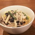 akmix☻'s cooksnap of when they made 豚肉ときのこのクリームパスタ。.