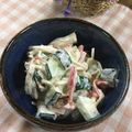 yuminan47k's cooksnap of when they made キュウリとカニカマの醤油マヨ和え♪.