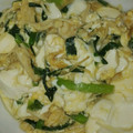 kyokoha's cooksnap of when they made 豆腐とにらのとろとろ中華風卵とじ。.
