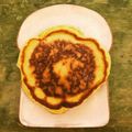 PANDASURF's cooksnap of when they made お餅入り＊もっちもちパンケーキ.