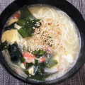 やまちゃちゃみるく's cooksnap of when they made 超簡単☆ふわふわ卵の中華風にゅうめん.