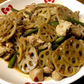 ∞kanami∞'s cooksnap of when they made 鶏もも肉と蓮根の甘辛味噌炒め♥簡単中華☆.