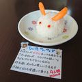 ４人娘ｍａｍａ's cooksnap of when they made 【簡単デコご飯】ごはんでウサギ.