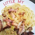 コロタイママ's cooksnap of when they made 焼豚と長ネギのレモン醤油パスタ.