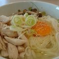 イエローバード's cooksnap of when they made ほっこり♡鳥ささみあんかけの中華風うどん.