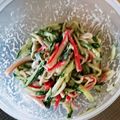 呑んべぇは友達's cooksnap of when they made キュウリとみょうがとカニカマのサラダ♡.