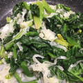 もきもんきー's cooksnap of when they made 風邪予防にも！ちぢみほうれん草ねぎ炒め.