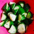 クックるん☆戦隊's cooksnap of when they made きゅうりナムル☆.
