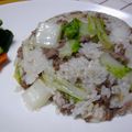 ピンクのたまご's cooksnap of when they made 白菜とひき肉のガーリックチャーハン.