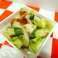 お魚キッチン's cooksnap of when they made 白菜とオクラ・竹輪のごま味噌あえ♪.