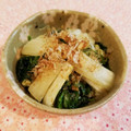 Richland☆Y's cooksnap of when they made ほうれん草と白菜のおひたし.