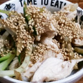 Takarai3's cooksnap of when they made 鶏ささみとごぼうきゅうりの胡麻ドレサラダ.