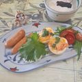 みかかめ's cooksnap of when they made ゆで卵おつまみ鮭マヨチーズ♬お弁当にも.