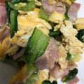 andyhope69's cooksnap of when they made チンゲン菜のベーコン卵炒め.