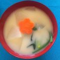 yoncy's cooksnap of when they made 京風お雑煮　～白みそ仕立て～.