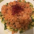 Yokchina's cooksnap of when they made サーモンとアボカドのタルタル.