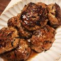 くさ子's cooksnap of when they made 焼き鳥屋さんの『つくね』.