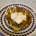 龍青空ママ's cooksnap of when they made 牛丼リメイク♡牛たまトースト.