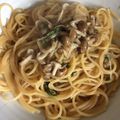 クック2Y94XX☆'s cooksnap of when they made ツナと水菜の和風パスタ.