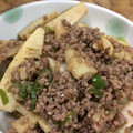 白砂浜's cooksnap of when they made 筍と椎茸の挽肉炒め 簡単レシピ.
