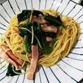 totsu凸's cooksnap of when they made ベーコンとほうれん草の和風パスタ.