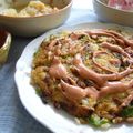 りーたみ's cooksnap of when they made 子供も喜ぶ♡納豆ごはんのお好み焼き.