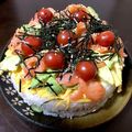 ぺぶる's cooksnap of when they made お寿司ケーキ ちらし寿司 クリスマス.