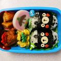 しましま0228's cooksnap of when they made キャラ弁＊簡単♪俵おにぎりくまちゃん.
