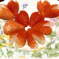 あ's cooksnap of when they made いちごを可愛くハート形に♪.