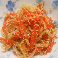 うららか３'s cooksnap of when they made 【副菜】白滝と人参のたらこバター炒め.