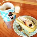 杏⭐桃ままちゃん's cooksnap of when they made 春の彩り♡小倉抹茶いちごロールケーキ.
