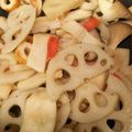 dentalako's cooksnap of when they made レンコンとエリンギの中華炒め.