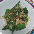 enok1979's cooksnap of when they made ☆簡単!　オクラのおかか和え☆☆☆.