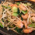 yukking81's cooksnap of when they made 創味シャンタンDXでエビとチンゲン菜炒め.