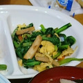 宇野屋's cooksnap of when they made 小松菜とエリンギのガーリック卵炒め 簡単.