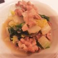 ninnamee's cooksnap of when they made 小松菜と白菜と豚小間炒め.