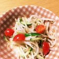 にっこりきっちん's cooksnap of when they made もやしときゅうりのごまドレ サラダ.
