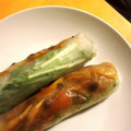お腹がぐ〜's cooksnap of when they made きのことソーセージのカレー生春巻き.