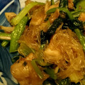 呉介nyao's cooksnap of when they made 鶏もも肉と小松菜☆木耳と春雨の炒めもの♪.