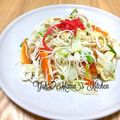 YUH♡ママ's cooksnap of when they made 茹でずに簡単そうめんチャンプル.